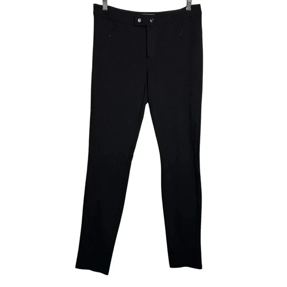 VINCE Black ponte knit skinny riding pants womens size 8 - Picture 2 of 9